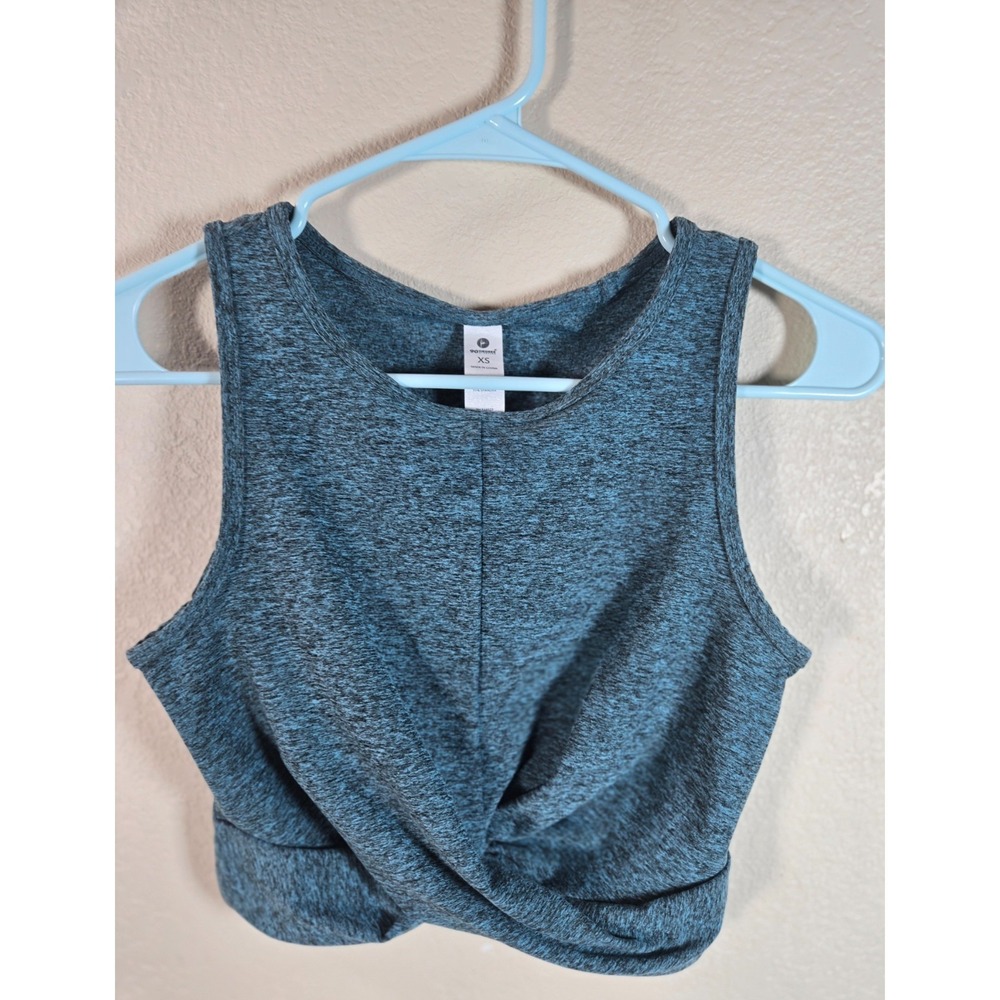 90 Degree by Reflex Blue  Twist Front Tank Top XS